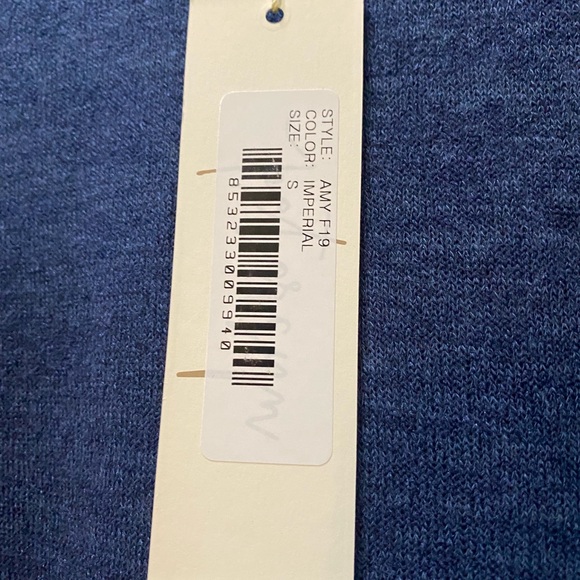 Petersyn Amy Sweater Imperial Small NEW NWT REG $198 Blue - Picture 3 of 6